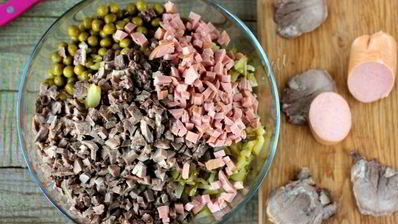 салат оливье со свиным языком