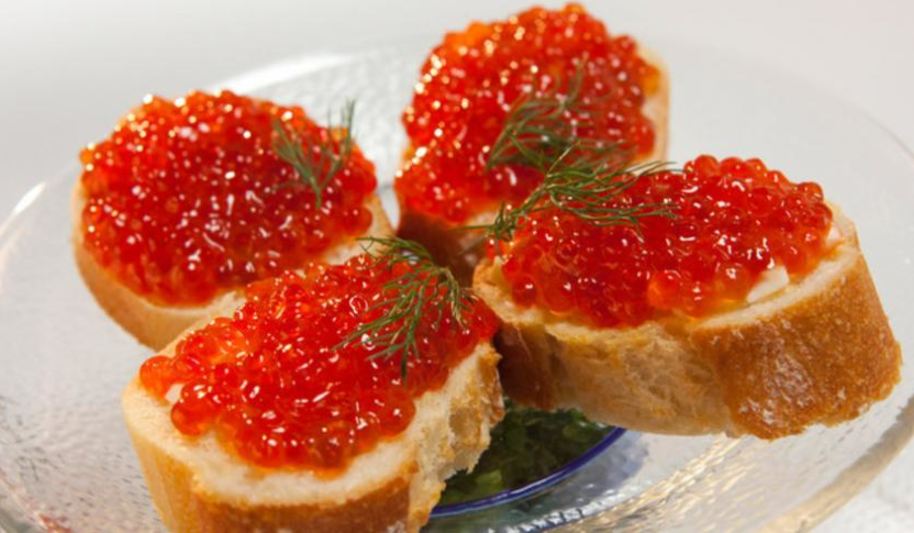 Рецепт салата оливье в бутерброде с икрой