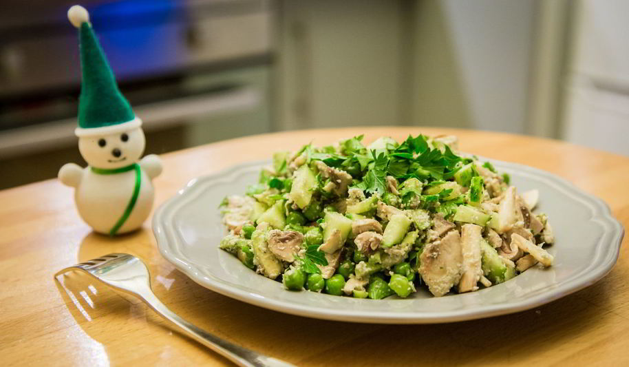 Рецепт сыроедного оливье