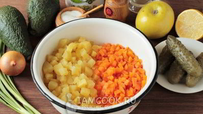 веганский оливье