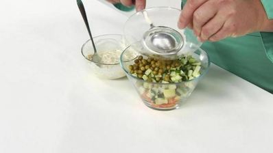 вегетарианский салат оливье