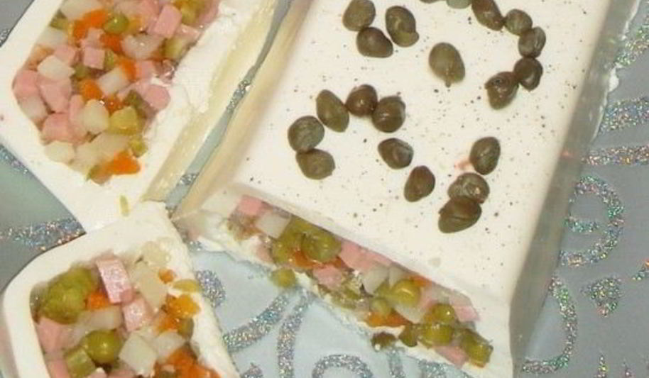 Рецепт заливного оливье