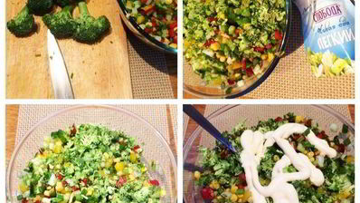 освежающий легкий салат