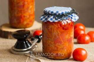 Овощной салат с морковью на зиму