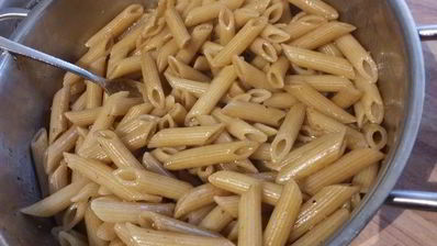 паста-салат с запеченными овощами