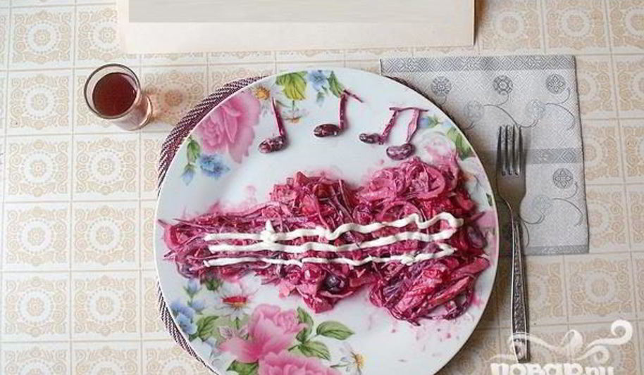 Рецепт пурпурного салата