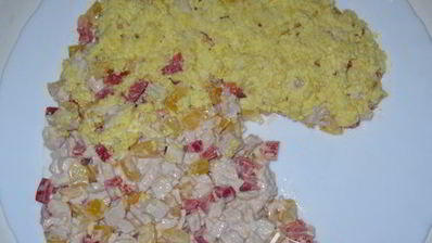 салат белая лошадка