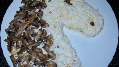 салат белая лошадка