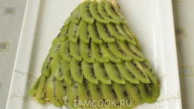 салат елочка с киви