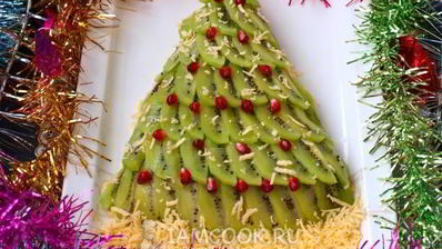 салат елочка с киви