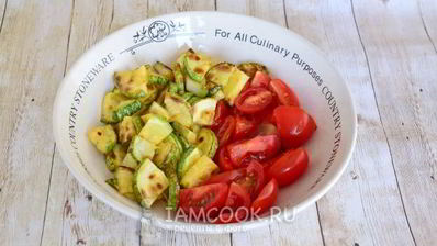 салат из кабачков и помидоров