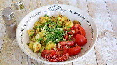 салат из кабачков и помидоров