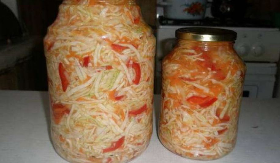 Рецепт салата из капусты на зиму