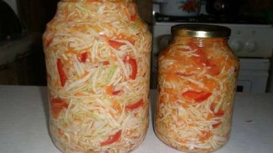 салат из капусты на зиму