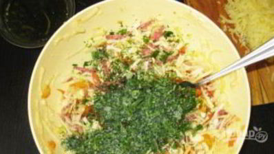 салат из колбасы и сыра