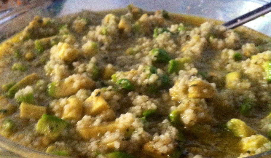 Рецепт салата из кускуса с авокадо