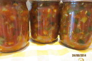 Салат из огурцов на зиму Кубик