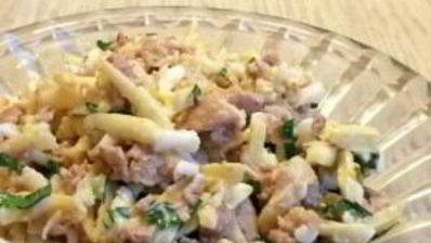 салат из печени и сыра