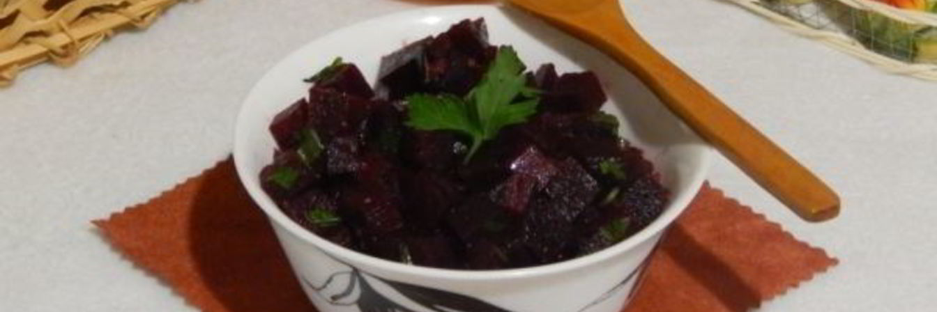 Салат из свеклы с апельсиновым соусом