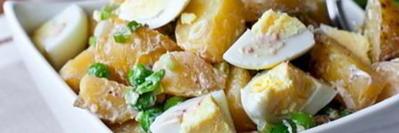 Салат из яиц и картофеля