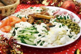 Салат Коза на пороге