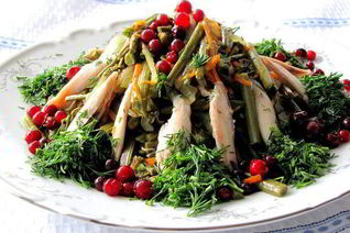 Салат Лесной с папоротником