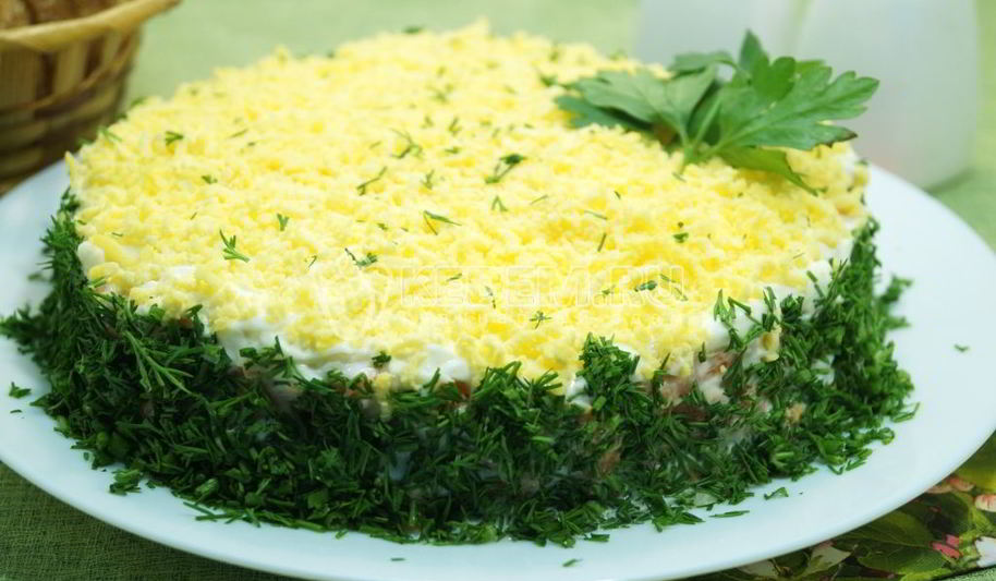 Рецепт классического салата мимоза