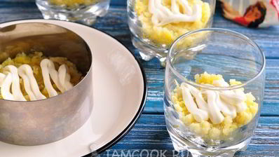 салат мимоза новогодний