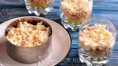 салат мимоза новогодний