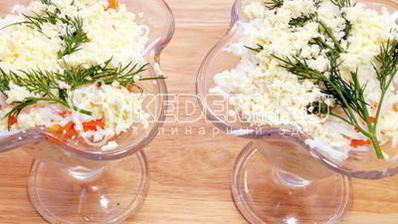 салат мимоза с горбушей