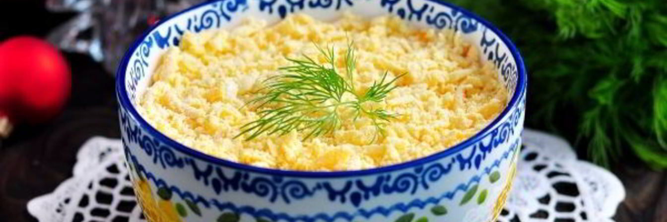 Салат Мимоза с картошкой