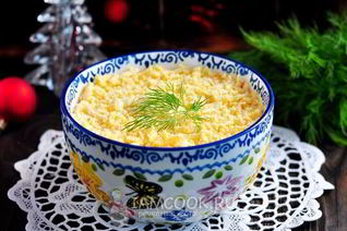 Салат Мимоза с картошкой