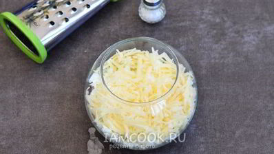 салат мимоза с печенью трески