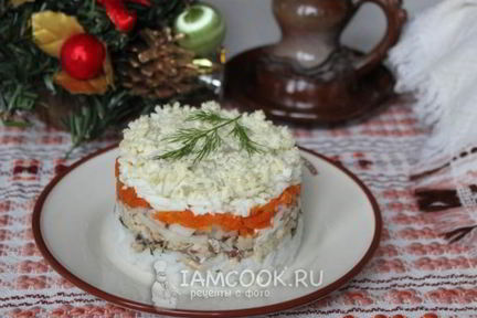 Салат Мимоза с рисом