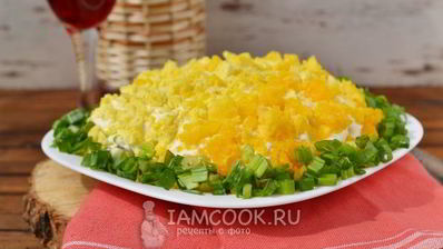 салат мимоза с сардиной