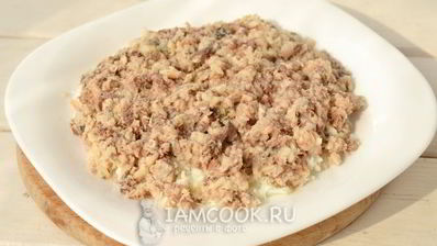 салат мимоза с сардиной