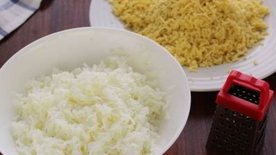 салат мимоза с сыром и сливочным маслом