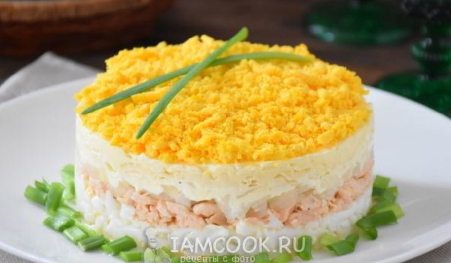 Рецепт салата мимоза с сыром