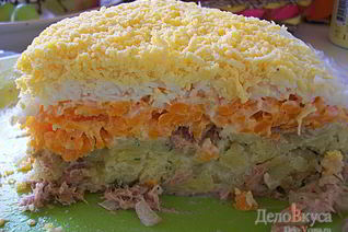 Салат Мимоза с тунцом