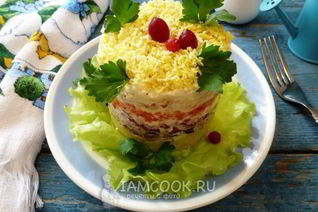 Салат Мимоза со шпротами