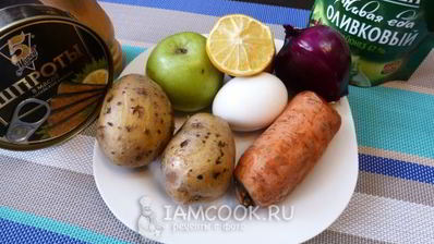 салат мимоза со шпротами