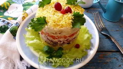 салат мимоза со шпротами