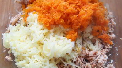 салатные шарики мимоза