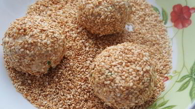 салатные шарики мимоза