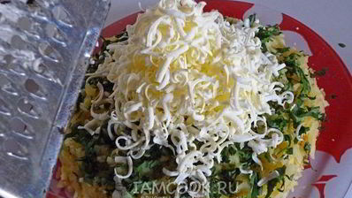 слоеный салат мимоза