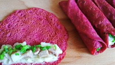 блинчики свекольные селедка под шубой