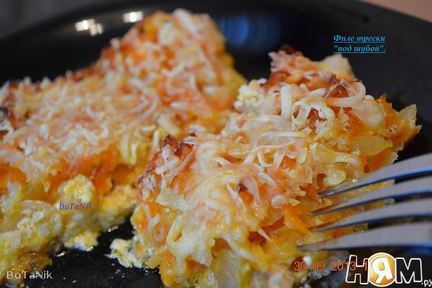 Филе трески под шубой