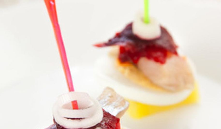 Рецепт канапе селедка под шубой