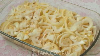 картошка под шубой в духовке