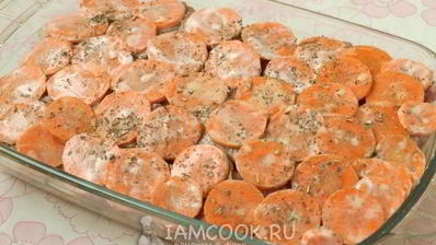 картошка под шубой в духовке